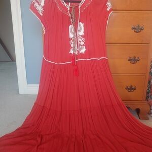 Free people Aline embroidered maxi dress size XS